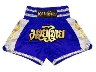 Kanong Muay Thai Kick-box Trenky Šortky  : KNS-141-Modrý